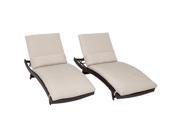 TKC Bali Chaise Lounges Outdoor Wicker Patio Furniture Set of 2