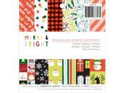 American Crafts 340495 Paper Pad 6 x 6 in. 3 Merry Bright