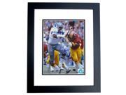 8 x 10 in. Harvey Martin Autographed Dallas Cowboys Photo Super Bowl XII MVP Deceased 2001 Black Custom Frame