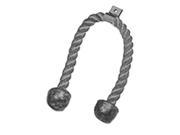 Fabrication Enterprises 10 0674 Chest Weight Pulley System Accessory Triceps Rope With Rubber Ends