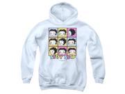 Trevco Boop Shes Got The Look Youth Pull Over Hoodie White Extra Large