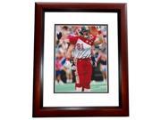 8 x 10 in. Kevin Greene Autographed Pittsburgh Steelers Pro Bowl Photo Mahogany Custom Frame