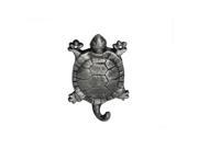 Handcrafted Model Ships K 528 silver 6 in. Cast Iron Turtle Hook Rustic Silver