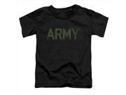 Army Short Sleeve Toddler Tee Black Large 4T
