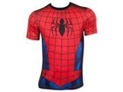 Spiderman 24357XL Spider Man Sublimated Mens Athletic Costume T Shirt Extra Large
