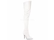 Devious VIVA3016_R GG 9 10 in. Platform Thigh Boot with Lightning Bolt Red Size 9