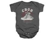 Trevco Cbgb High Tops Infant Snapsuit Charcoal Medium 12 Mos