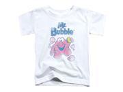 Trevco Mr Bubble 80S Logo Short Sleeve Toddler Tee White Medium 3T