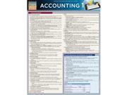 BarCharts 9781423221500 Accounting 1 Quickstudy Easel