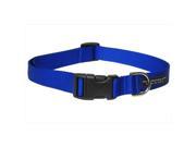 Sassy Dog Wear SOLID BLUE SM C Nylon Webbing Dog Collar Blue Small