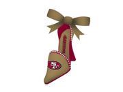 San Francisco 49ers High Heeled Shoe Ornament