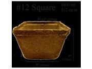 CowPots 12 in. Square Pot 8400 ml 512 Cubic Inch