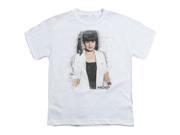 Trevco Ncis Abby Skulls Short Sleeve Youth 18 1 Tee White Large