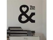 Adzif VAL040R70 You Me Wall Decal Color Print