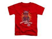 Trevco Dubble Bubble Motor Mouth Short Sleeve Toddler Tee Red Medium 3T