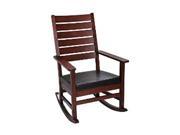 Giftmark 4000C Mission Style Adult Rocking Chair with Upholstered Seat Cherry