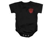 Trevco Judge Dredd Badge Infant Snapsuit Black Large 18 Months
