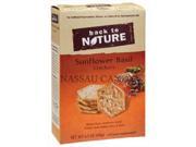 Back To Nature 6.5 Oz. Back To Nature Cracker Sunflower Basil Pack Of 6