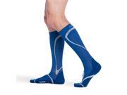 Sigvaris 412CSL50 20 30mmHg Knee High Compression Sock Small And Long Blue