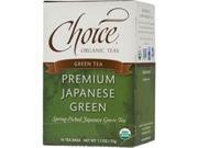 Choice Organic Teas B28148 Choice Organic Teas Premium Japanese Green 6x16 Bag