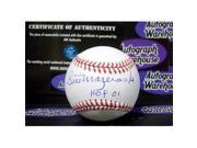 Bill Mazeroski autographed Baseball inscribed HOF 01 MLB HOLOGRAM