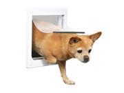 TRIXIE Pet Products 3877 2 Way Locking Dog Door Extra Small Small Dogs White