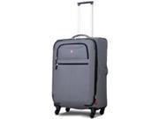 Group III International 72814426 Charcoal Upright Spinner Suitcase 24 in.