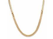 Palm Beach Jewelry 53615 22 in. Curb Link Necklace 18k Gold Plated Sterling Silver
