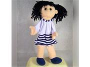 Sunny Toys PP5761 12 In. Black Haired Girl Palm Puppet