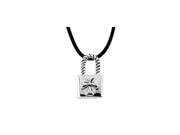 Fine Jewelry Vault UBPDSR41716AG Sterling Silver Purity Lock for The Covenant of Son Pendant 25 x 14.25 mm. with 18 in. Cord