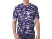 Badger 4180 Adult Digital Tee Purple Digital Extra Large