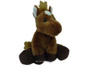 First Main 7753 7 in. Sitting Floppy Friends Horse Plush Toy
