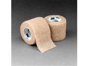 3M 1582 PK 2 in. x 5 yard Coban Self Adherent Wraps Latex Non Sterile Tan 5 Rolls Per Pack