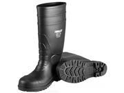 Tingley Rubber 31251.04 4 PVC Steel Toe Sock Boot Black