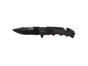 Fox Outdoor 15 006 Humvee Large Spring Tactical Recon Knife Black