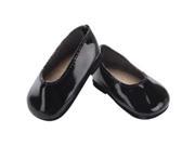 Fibre Craft 414507 Springfield Collection Patent Leather Shoes Black