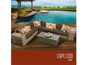 TKC Cape Cod 9 Piece Outdoor Wicker Patio Furniture Set