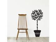 Adzif S3370R70 Orange Tree Black Wall Decal Color Print