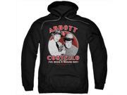 Abbott Costello Bad Boy Adult Pull Over Hoodie Black Small