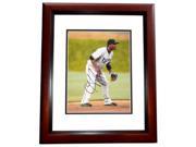 8 x 10 in. Hanley Ramirez Autographed Florida Miami Marlins Photo Mahogany Custom Frame