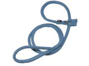 Dogline M8050 2 60 L x 0.25 W in. Comfort Microfiber Round Slip Lead Blue