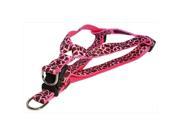 Sassy Dog Wear GIRAFFE PINK.3 H Giraffe Dog Harness Pink Brown Medium