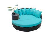 TKC Outdoor Wicker Patio Furniture Newport Circular Sun Bed