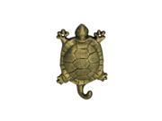 Handcrafted Model Ships K 528 gold 6 in. Cast Iron Turtle Hook Rustic Gold