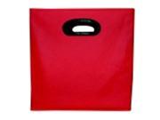 School Smart Collapsible Storage Bin With Oval Grommet Red