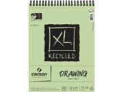 Canson C100510916 11 in. x 14 in. Recycled Drawing Sheet Pad