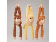 US Toy Company Monkeys W Hook Eye Adhesive Hands 2 Packs Of 12