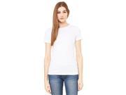 Bella 6004U Womens Made In The USA Favorite Tee White Extra Large