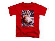Trevco Jla Say My Name Short Sleeve Toddler Tee Red Large 4T