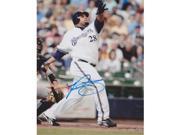 8 x 10 in. Prince Fielder Autographed Milwaukee Brewers Photo